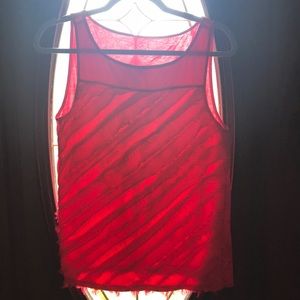 LOFT hot pink sleeveless top
